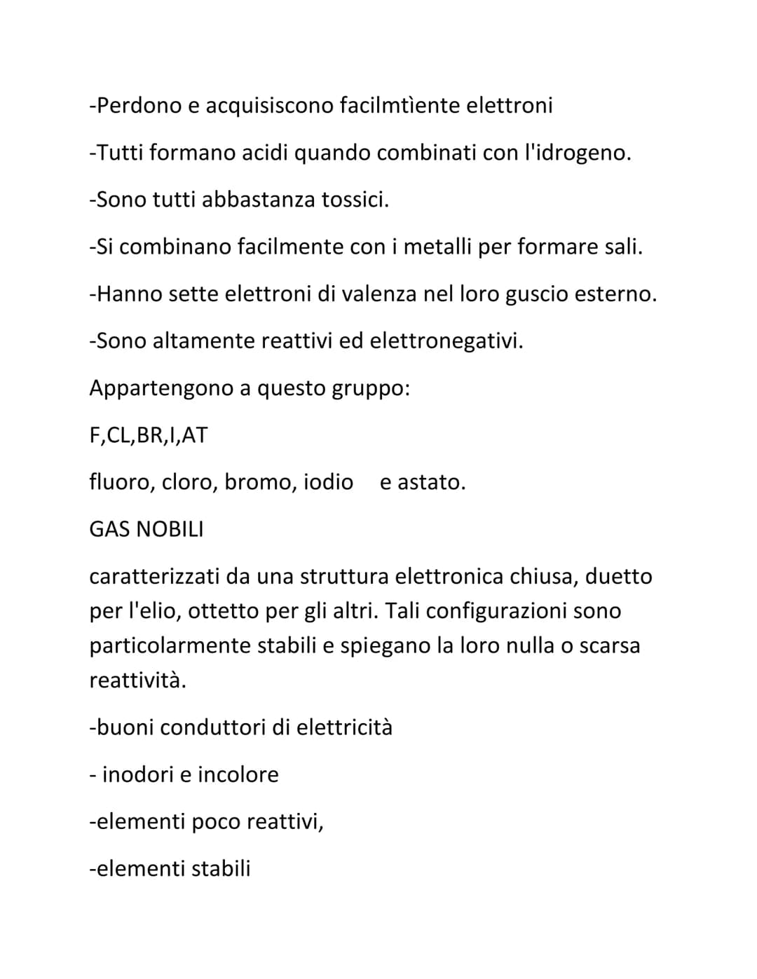 Chimica
Nozioni
-Densità e gr/m atomo
M/V
-Orbitale=zona di spazio in cui si ha un'alta probabilità di
trovare un elettrone.
-Nucleo è 100.0