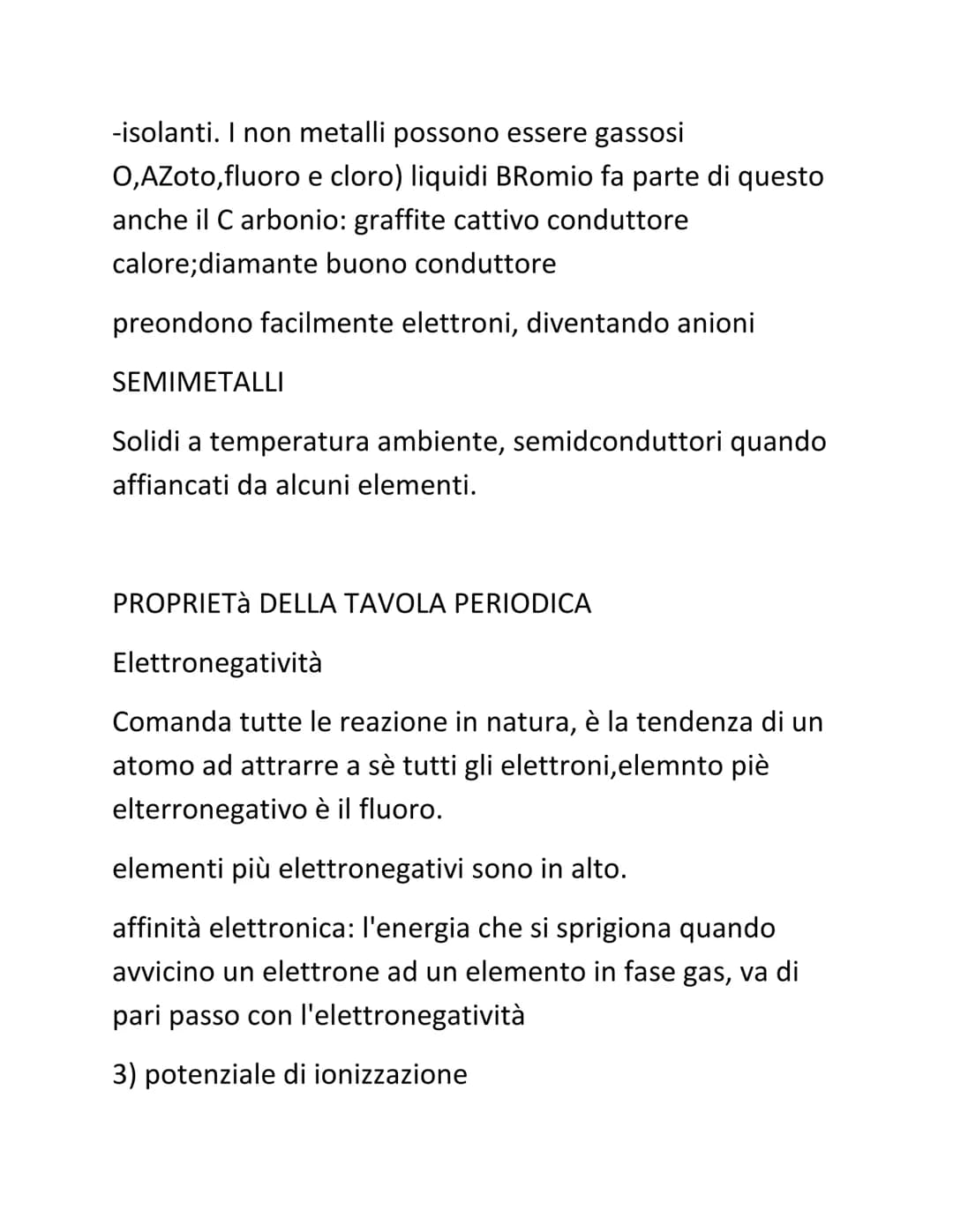 Chimica
Nozioni
-Densità e gr/m atomo
M/V
-Orbitale=zona di spazio in cui si ha un'alta probabilità di
trovare un elettrone.
-Nucleo è 100.0