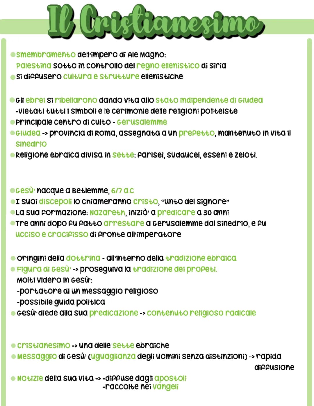 Il Cristianesimo-storia