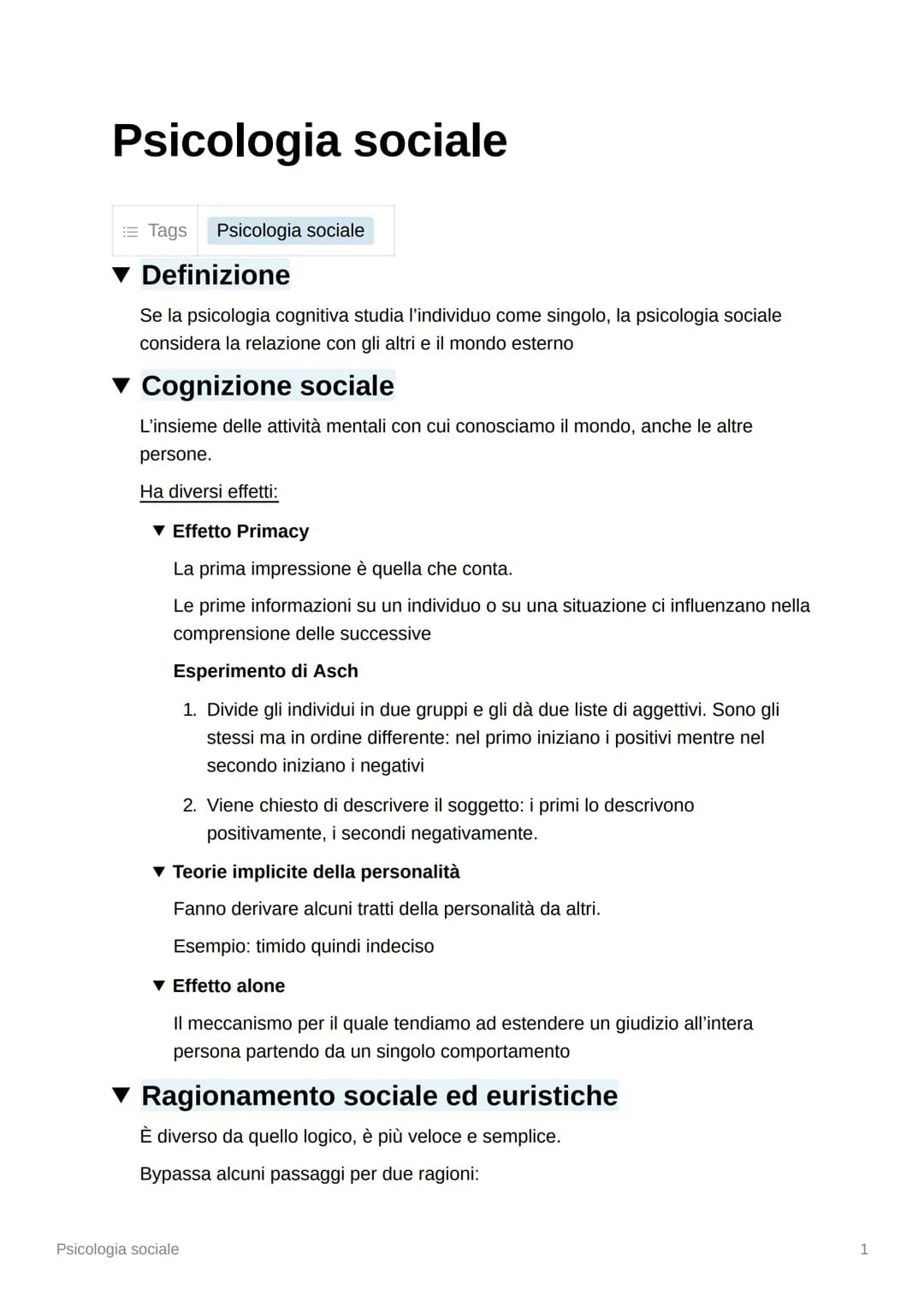 Psicologia sociale
Tags Psicologia sociale
Definizione
Se la psicologia cognitiva studia l'individuo come singolo, la psicologia sociale
con