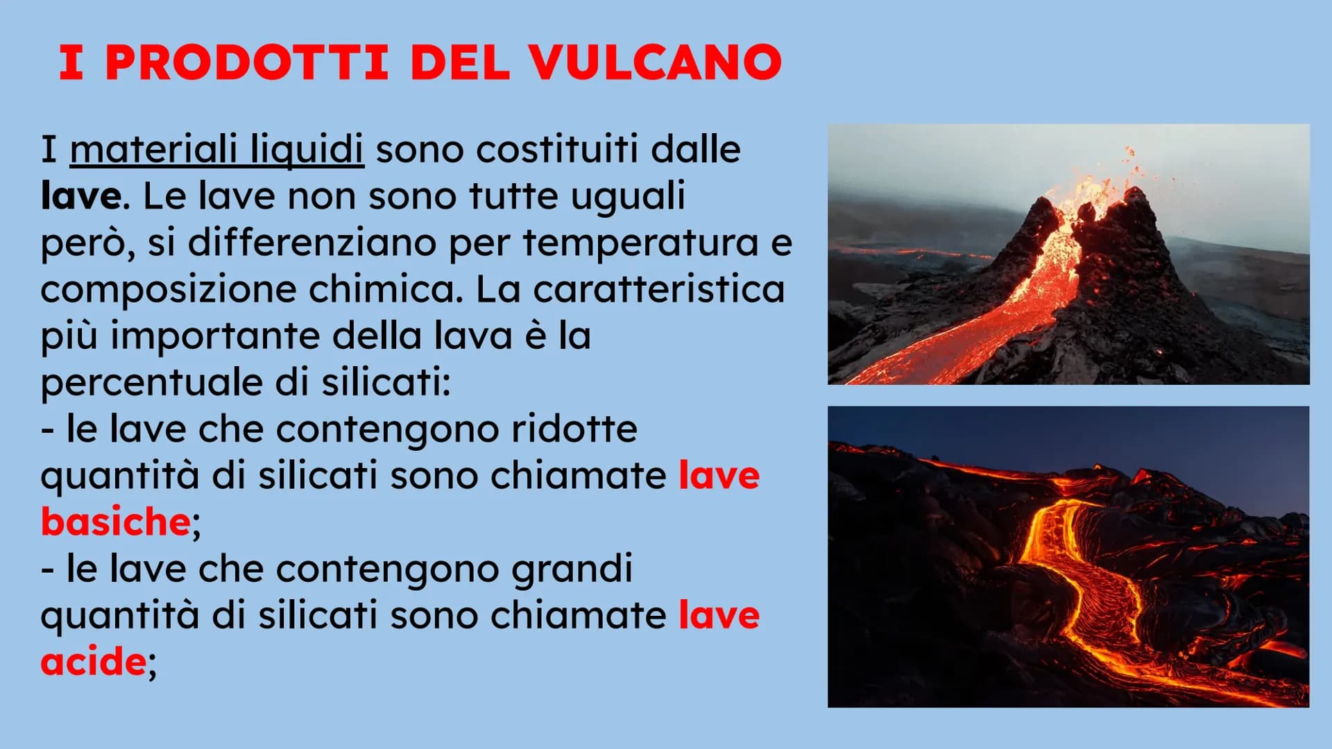 I VULCANI
IL GUSCIO CHE AVVOLGE LA TERRA
Natalia Mele
3D
Scienze COSA SONO I VULCANI?
Un vulcano è una spaccatura
della crosta terrestre dal