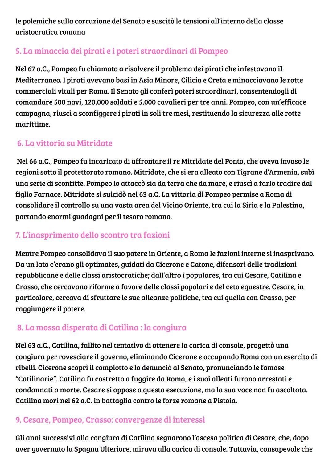 # La fine della repubblica

1. La rivolta di Sertorio e l'intervento di Pompeo

Nel 80 a.C., Quinto Sertorio, un seguace di Mario, iniziò un