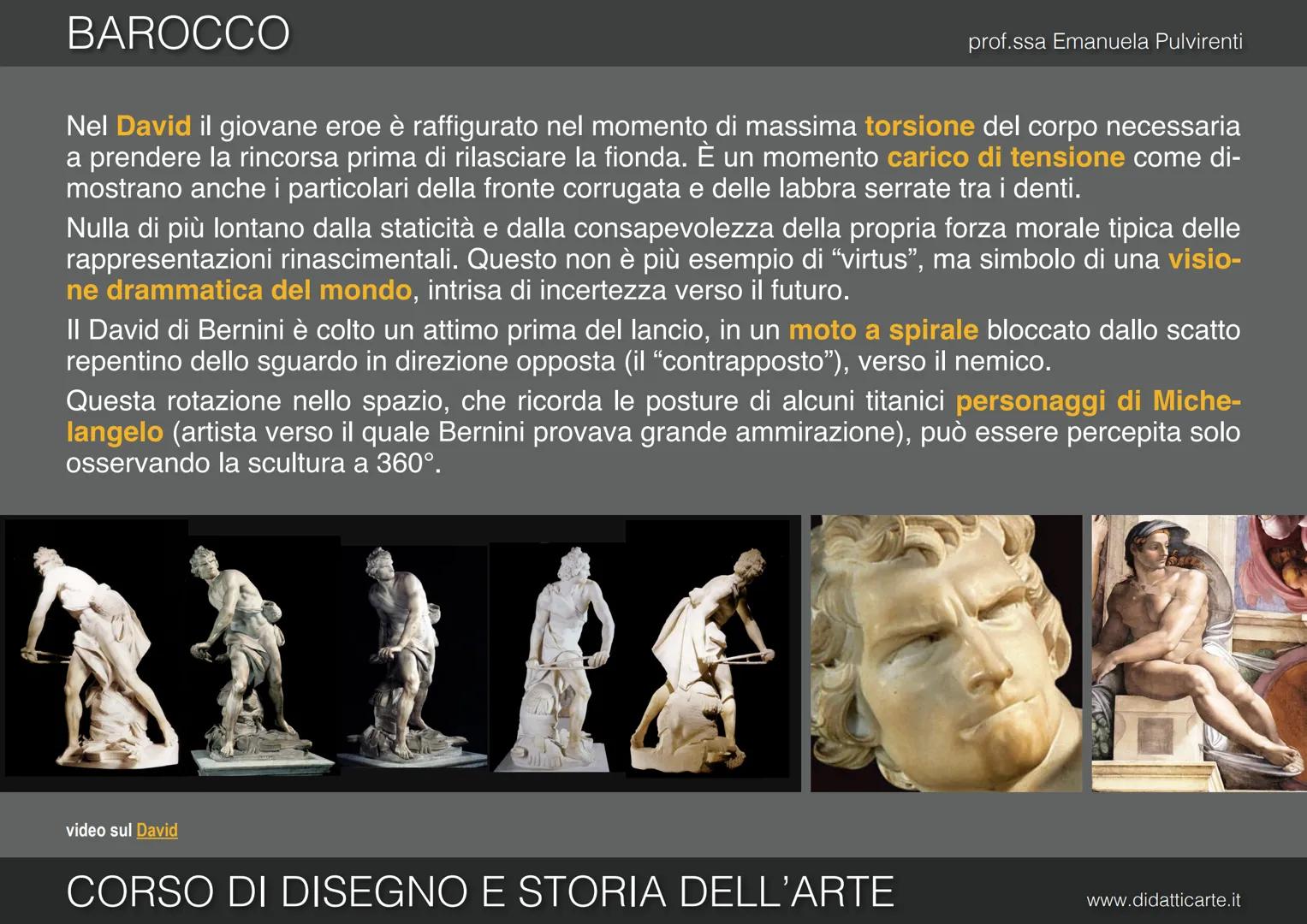 13. BAROCCO
Hrade
prof.ssa Emanuela Pulvirenti
www.didatticarte.it BAROCCO
IL SECOLO DELLA MERAVIGLIA
All'inizio del XVII sec. l'Italia non 