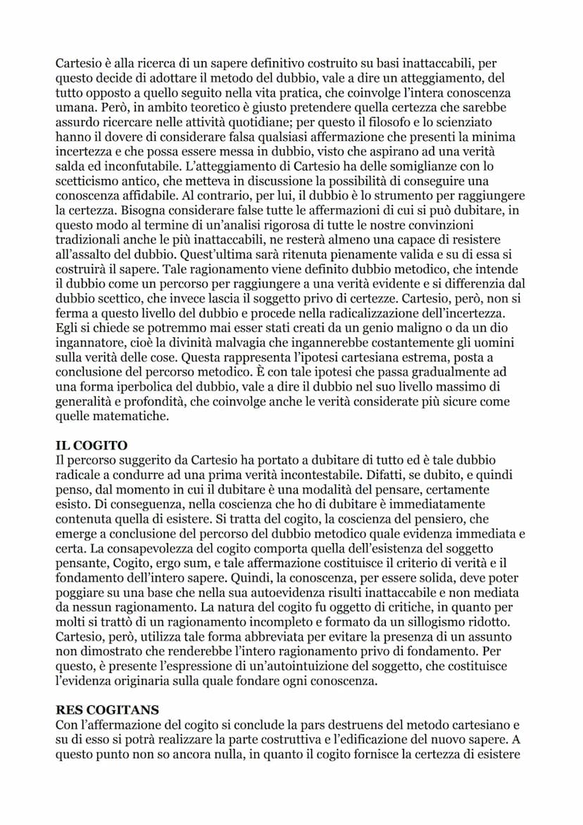 IL RAZIONALISMO
Nella filosofia moderna del Seicento e del Settecento, si possono individuare due
grandi correnti di pensiero: il razionalis