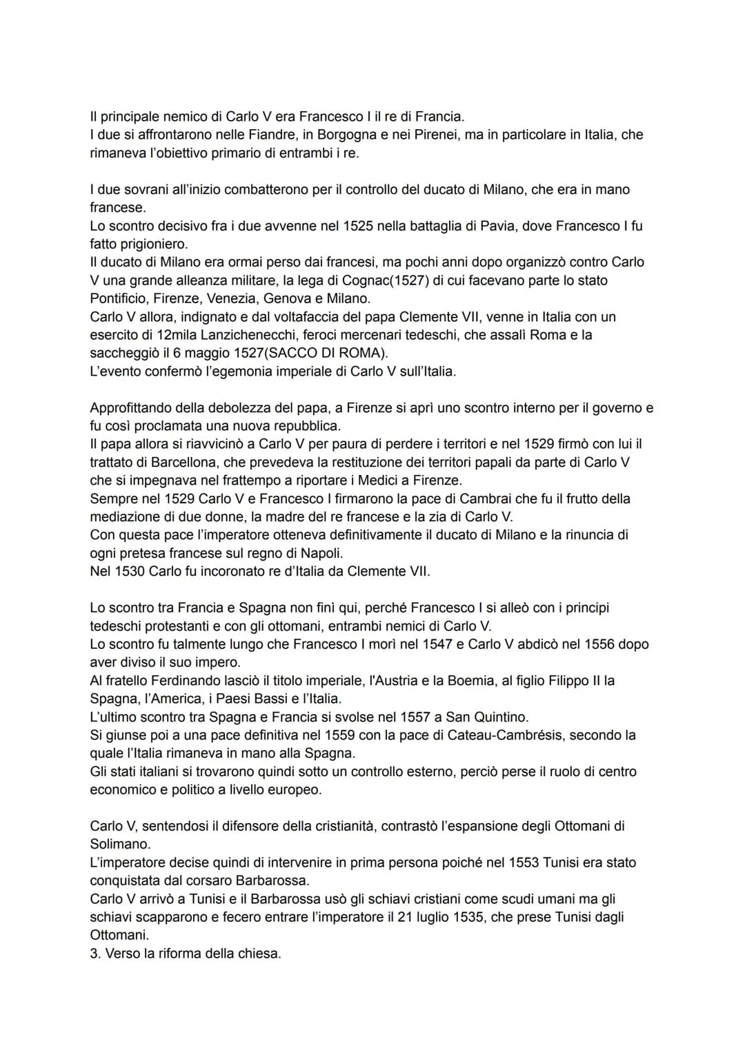 L'IMPERO DI CARLO V E LA RIFORMA PROTESTANTE
1.Carlo V e l'ideale di impero universale
Nella prima metà del 500 nacque in Europa l'ultima gr