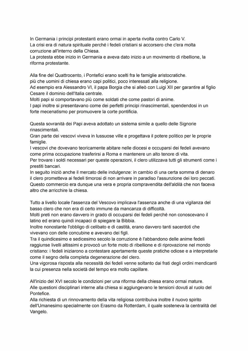 L'IMPERO DI CARLO V E LA RIFORMA PROTESTANTE
1.Carlo V e l'ideale di impero universale
Nella prima metà del 500 nacque in Europa l'ultima gr