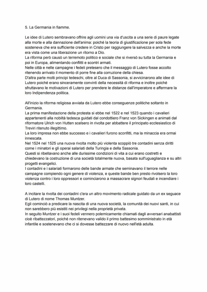 L'IMPERO DI CARLO V E LA RIFORMA PROTESTANTE
1.Carlo V e l'ideale di impero universale
Nella prima metà del 500 nacque in Europa l'ultima gr