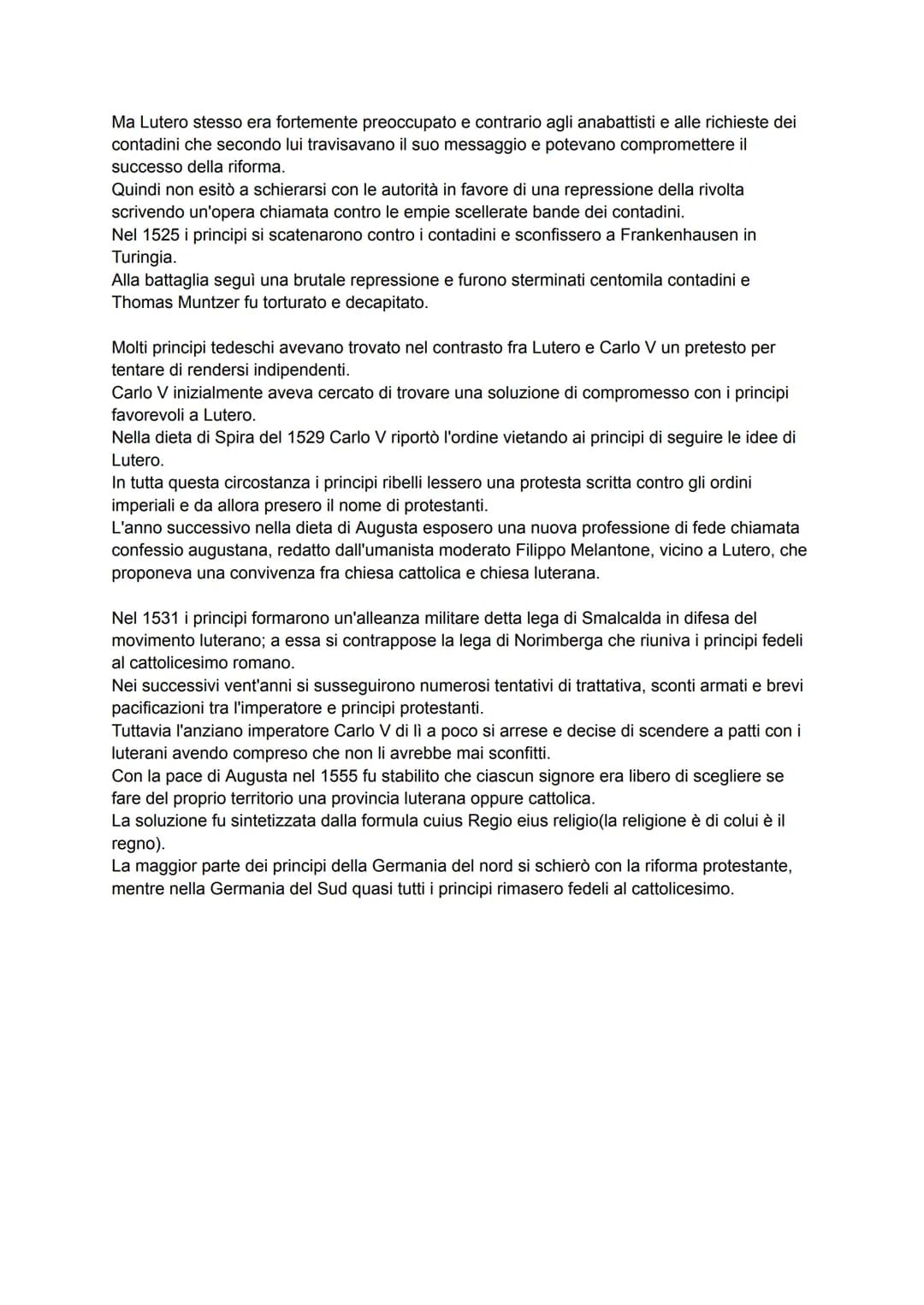 L'IMPERO DI CARLO V E LA RIFORMA PROTESTANTE
1.Carlo V e l'ideale di impero universale
Nella prima metà del 500 nacque in Europa l'ultima gr