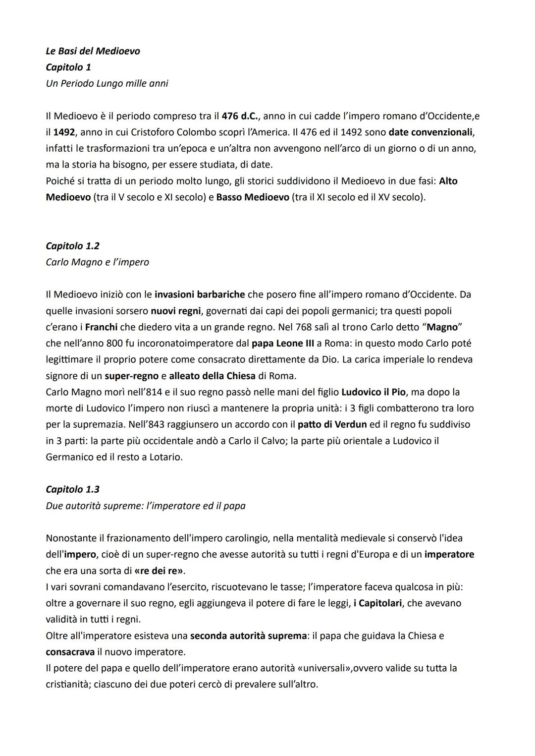 La Società Medioevale: Riassunti Facili sulla Storia e Le Sue Basi