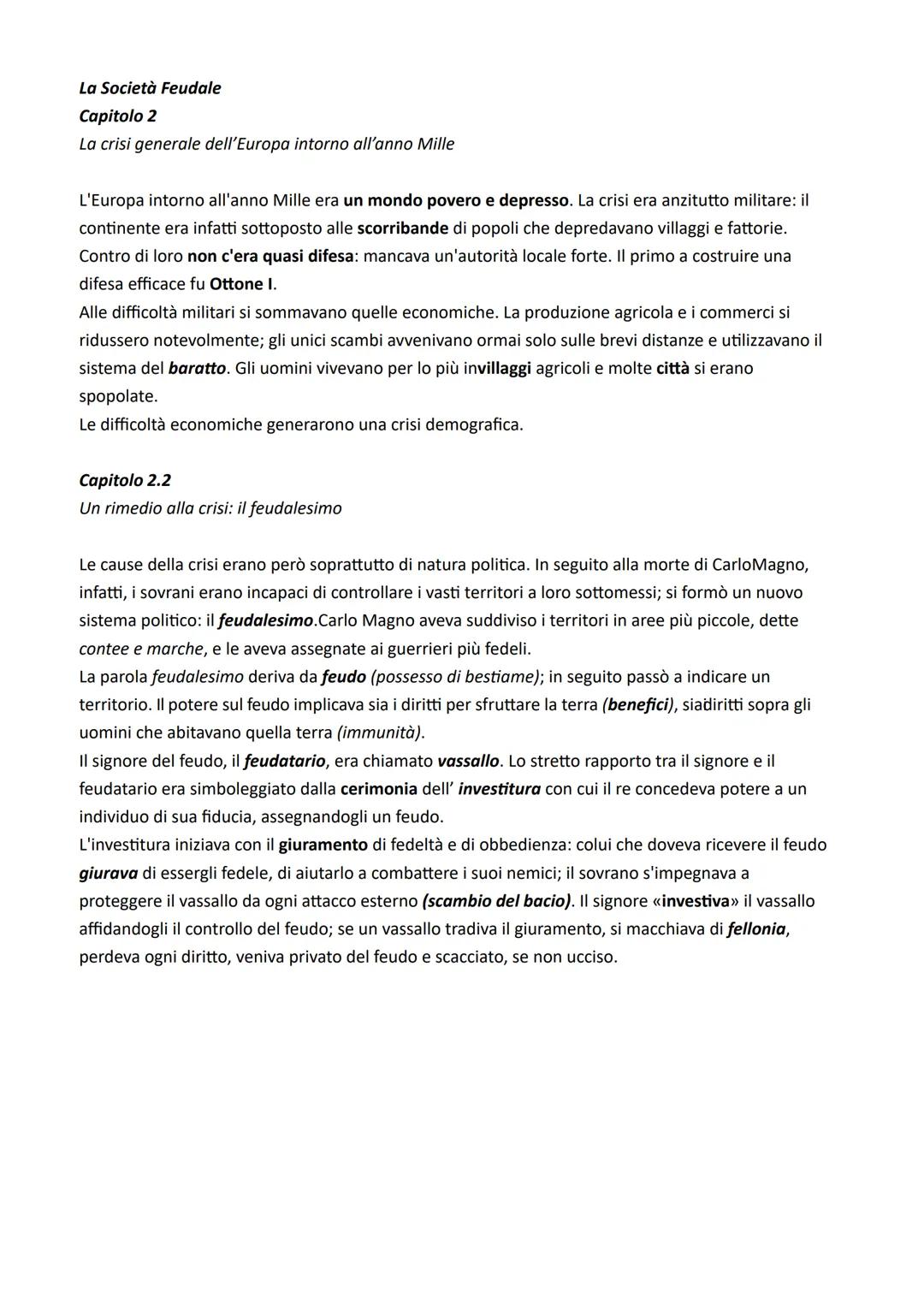 # Le Basi del Medioevo

## Capitolo 1

Un Periodo Lungo mille anni

II Medioevo è il periodo compreso tra il 476 d.C., anno in cui cadde l'i