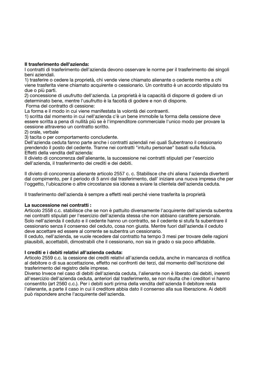 Impresa:
Articolo 2082 cc nozione di imprenditore: è imprenditore chi esercita professionalmente un'attività
economica organizzata al fine d