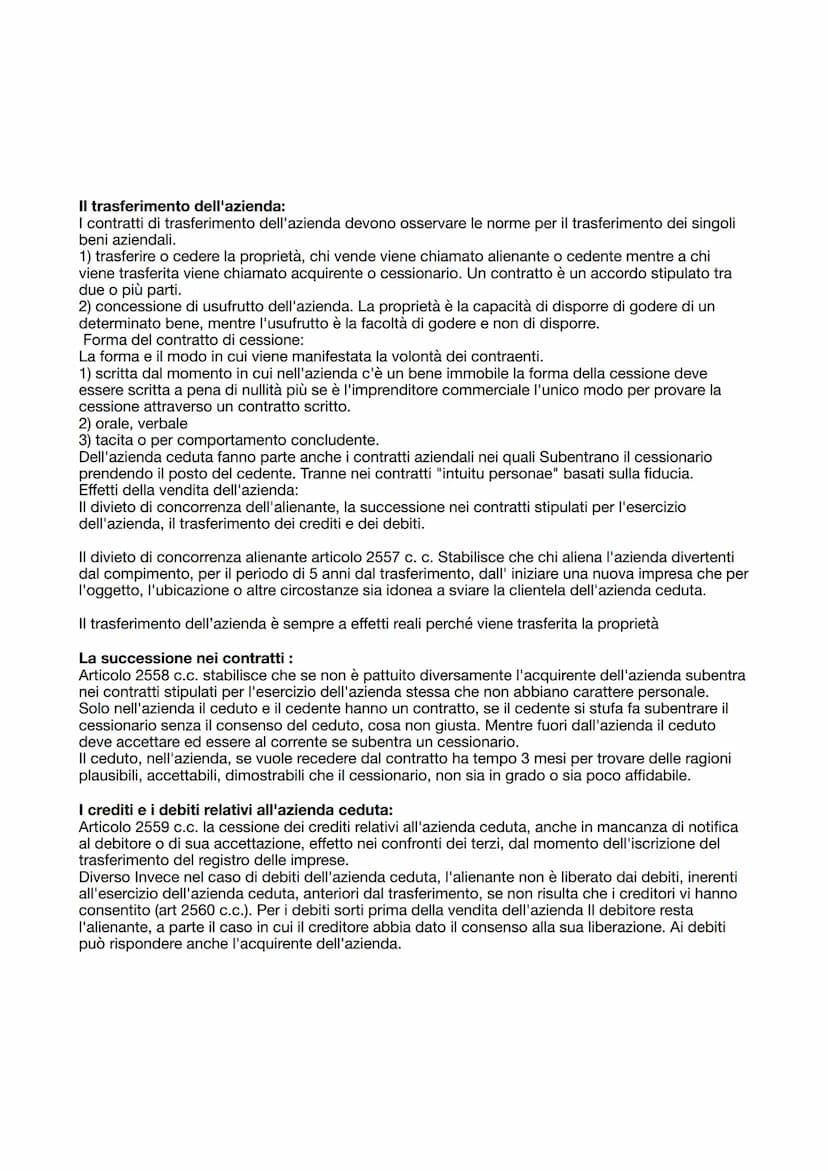 Impresa:
Articolo 2082 cc nozione di imprenditore: è imprenditore chi esercita professionalmente un'attività
economica organizzata al fine d