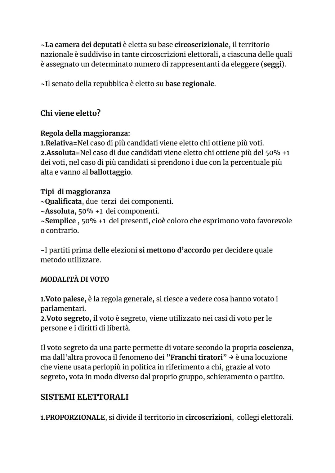 IL PARLAMENTO
Il Parlamento è l'organo costituzionale principale, perché ha la
caratteristica della rappresentatività, nel senso che è l'uni