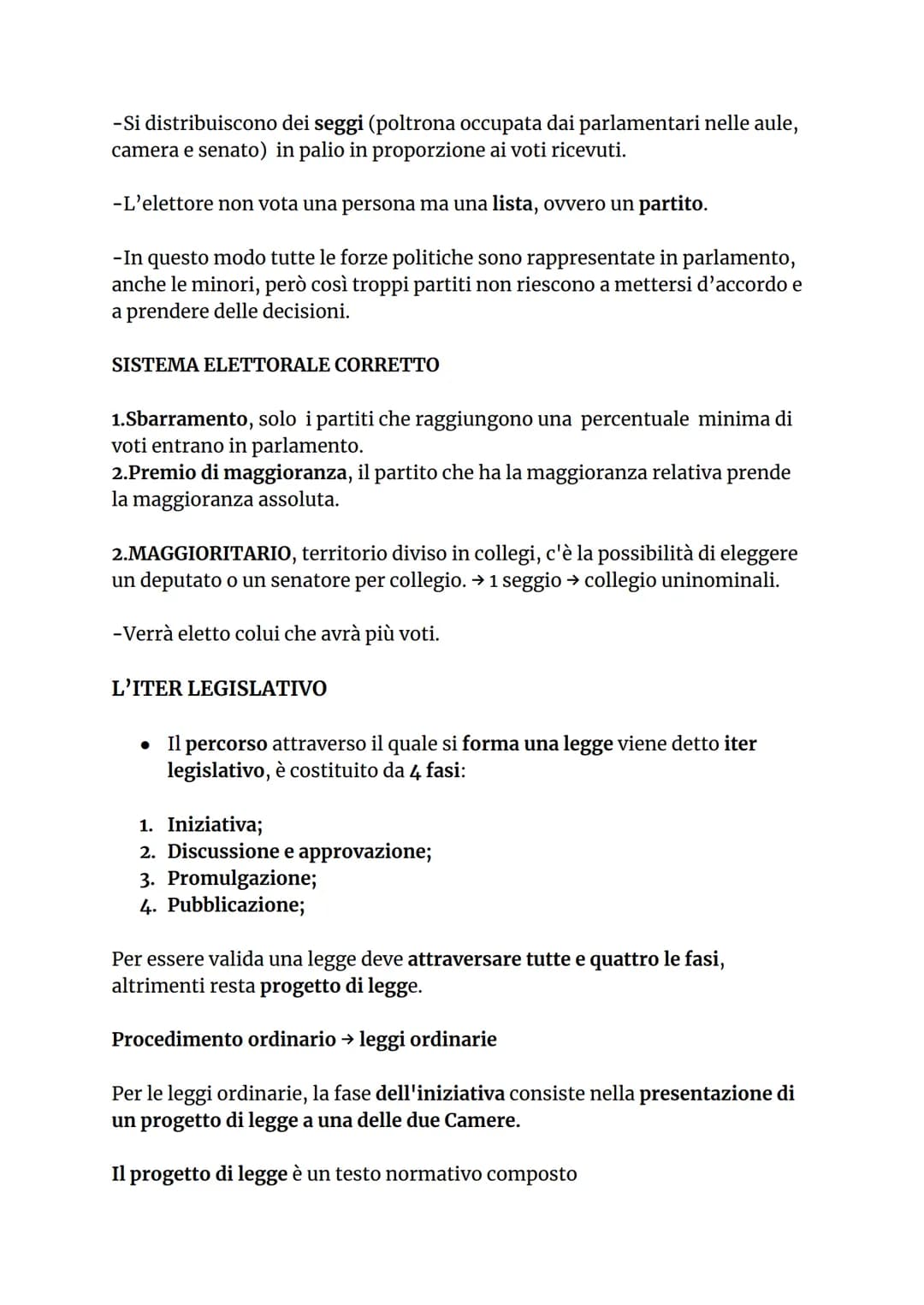 IL PARLAMENTO
Il Parlamento è l'organo costituzionale principale, perché ha la
caratteristica della rappresentatività, nel senso che è l'uni