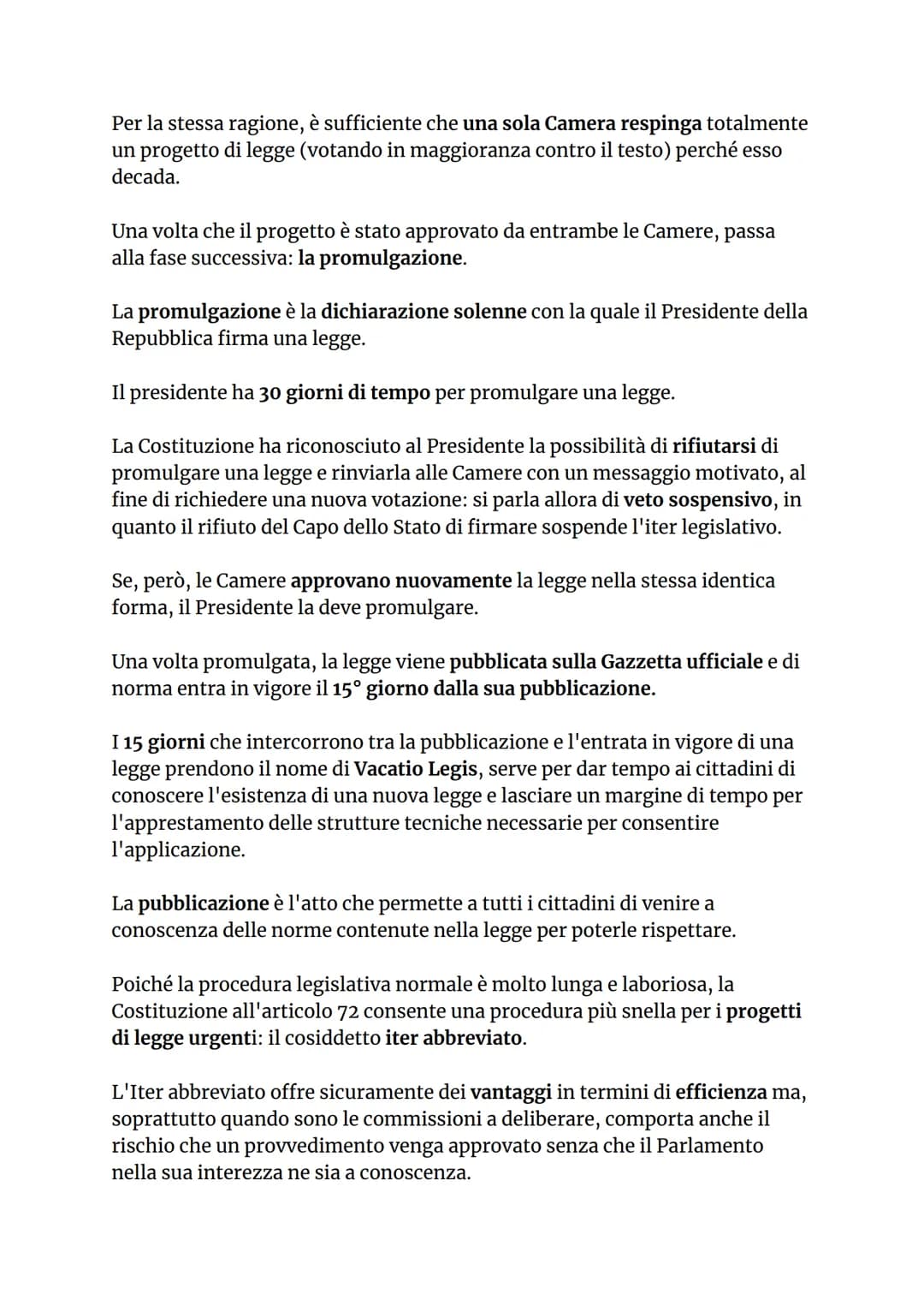 IL PARLAMENTO
Il Parlamento è l'organo costituzionale principale, perché ha la
caratteristica della rappresentatività, nel senso che è l'uni