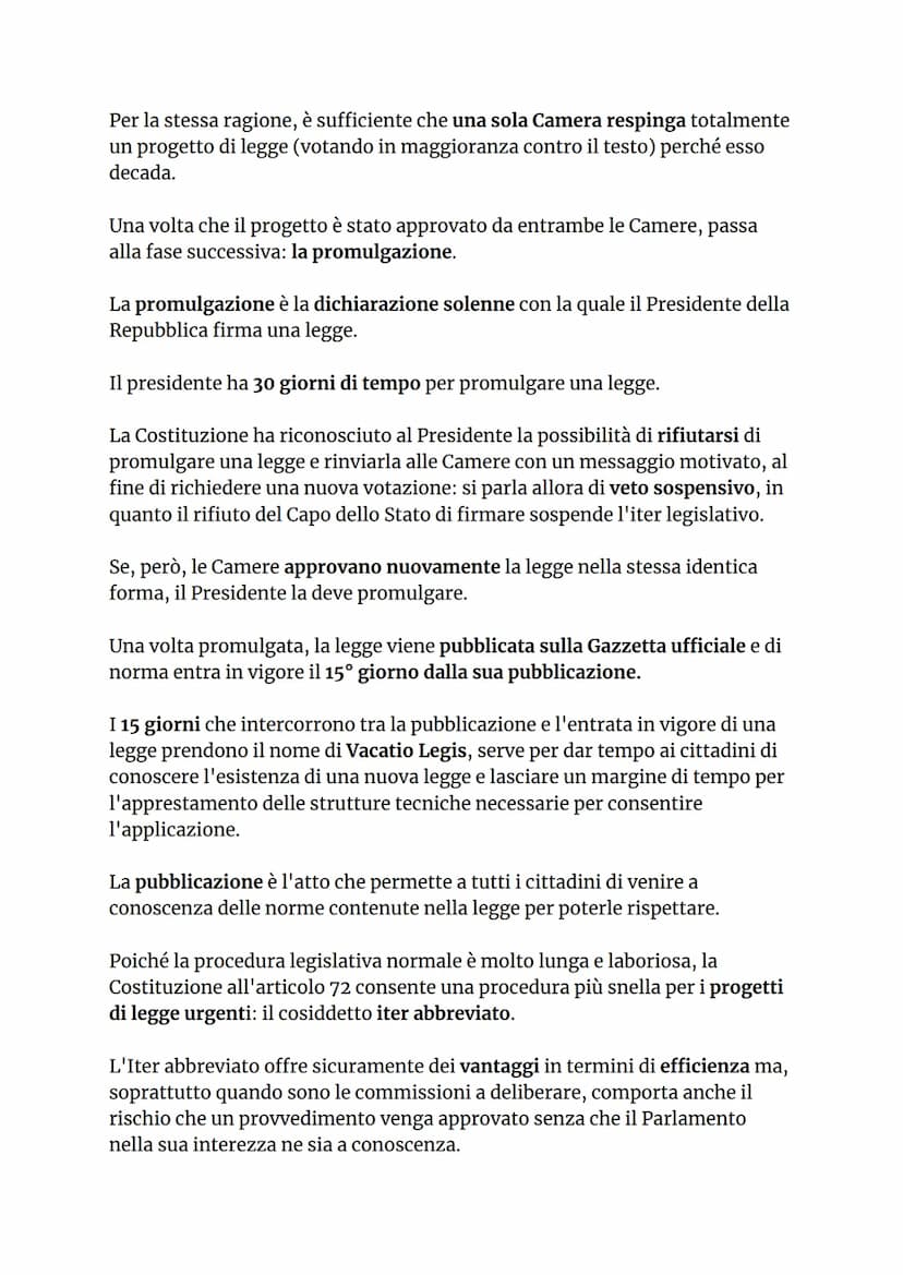 IL PARLAMENTO
Il Parlamento è l'organo costituzionale principale, perché ha la
caratteristica della rappresentatività, nel senso che è l'uni