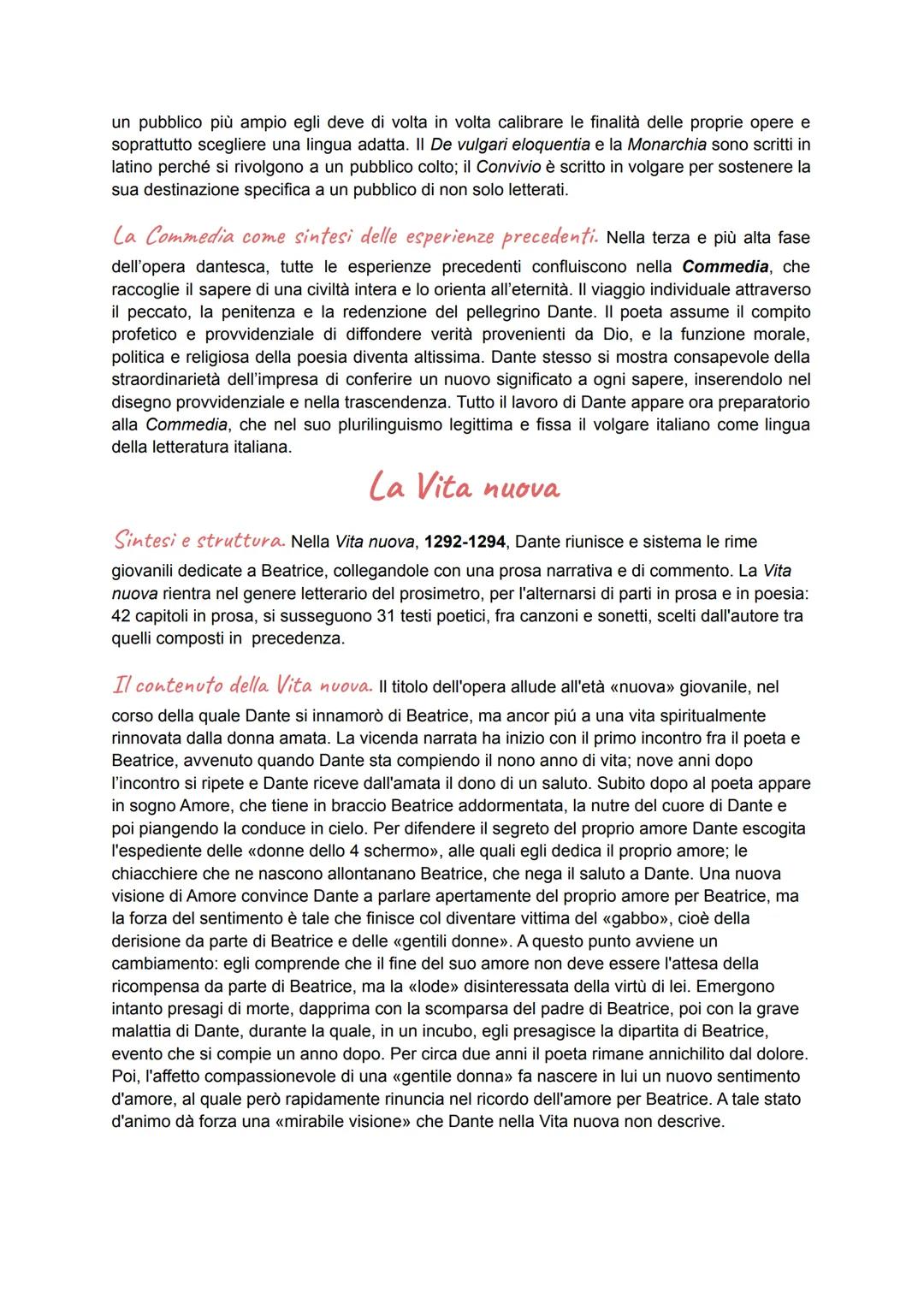 # La vita e le opere

Famiglia e matrimonio. Dante nacque a Firenze tra la seconda metà del maggio e la
prima metà del 1265, il padre, Aligh