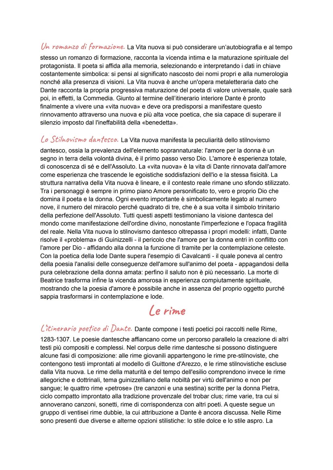 # La vita e le opere

Famiglia e matrimonio. Dante nacque a Firenze tra la seconda metà del maggio e la
prima metà del 1265, il padre, Aligh