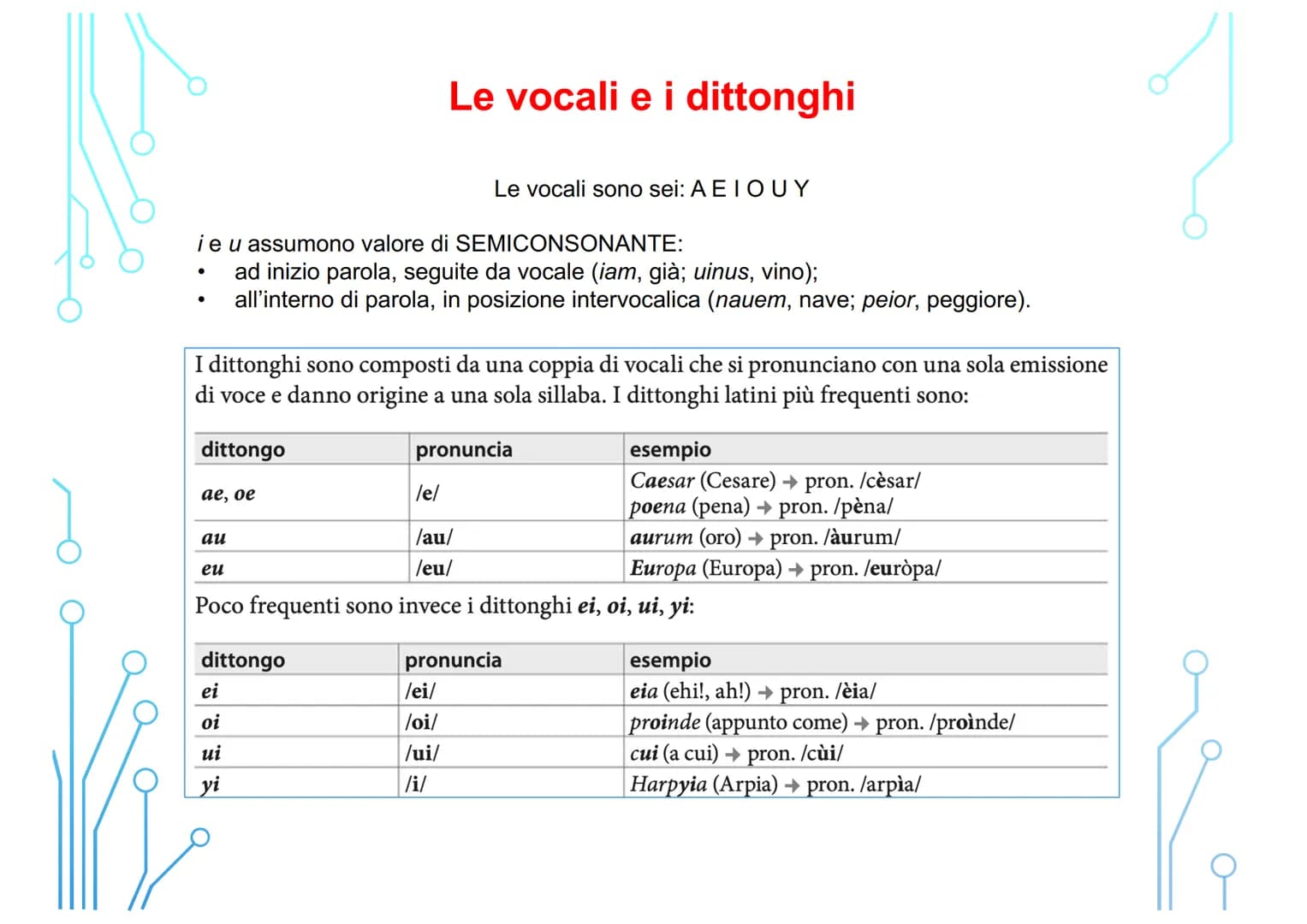 قرمز
Vi
Corso di latino
per principianti
LEZIONE 1
FONOLOGIA: l'alfabeto, la pronuncia, la quantità
vocalica, la divisione in sillabe, l'acc