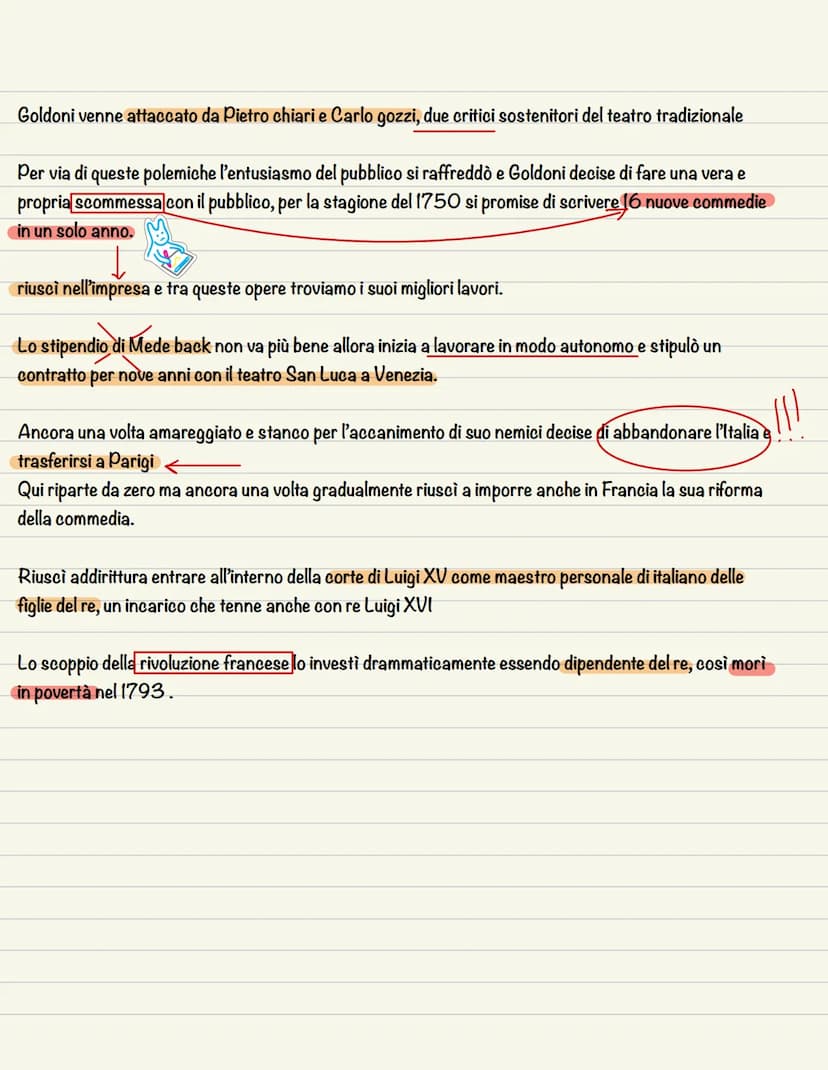 Scrive più di 160 titoli pe'r riformare la commedia tradizionale
Carlo Goldoni
La vita
Goldoni nasce a Venezia nel 1707
e passa i primi anni