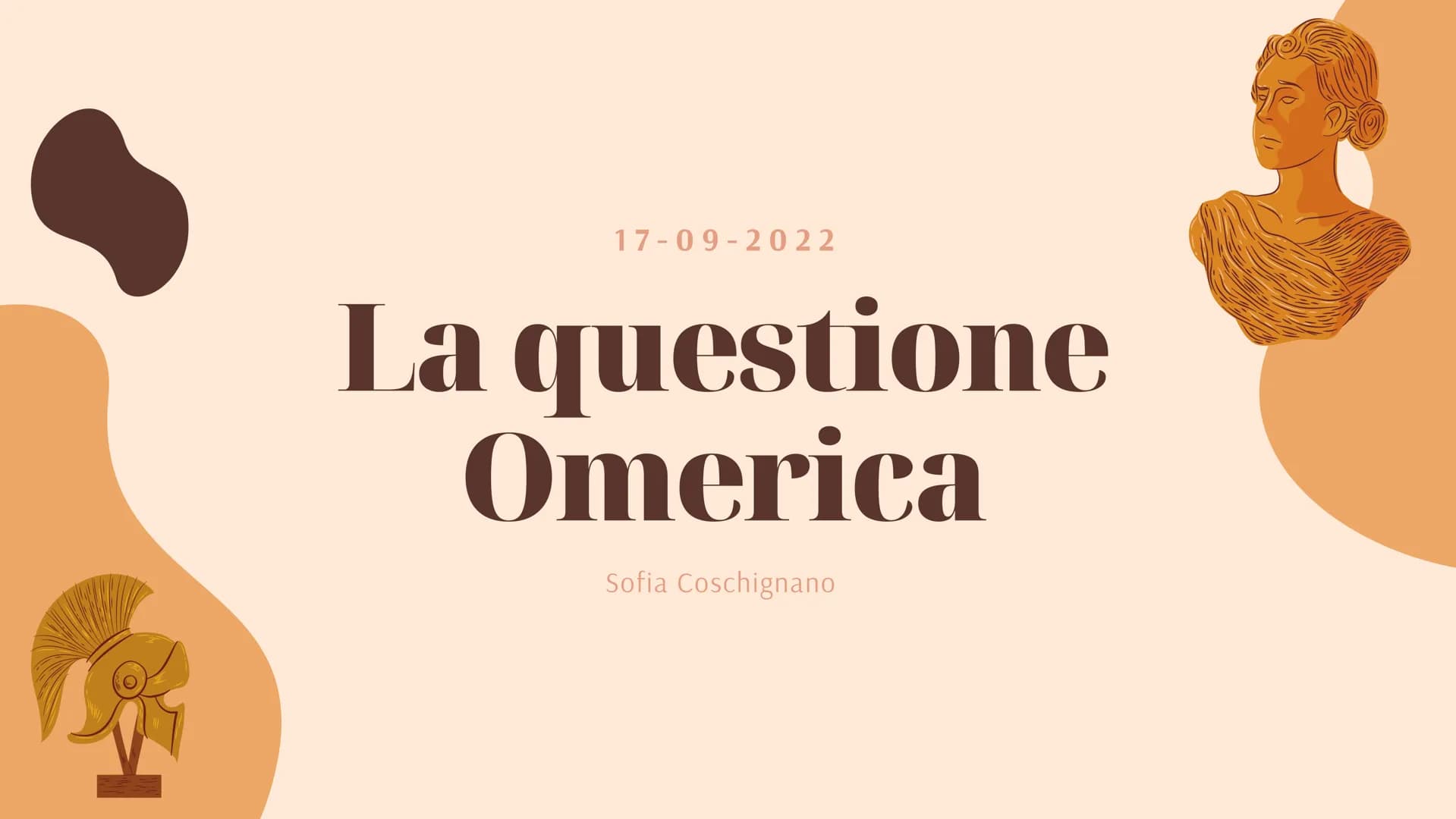 H
17-09-2022
La questione
Omerica
Sofia Coschignano Che cos'è?
Con questione omerica si intende il
dibattito nato intorno agli studiosi,
sul