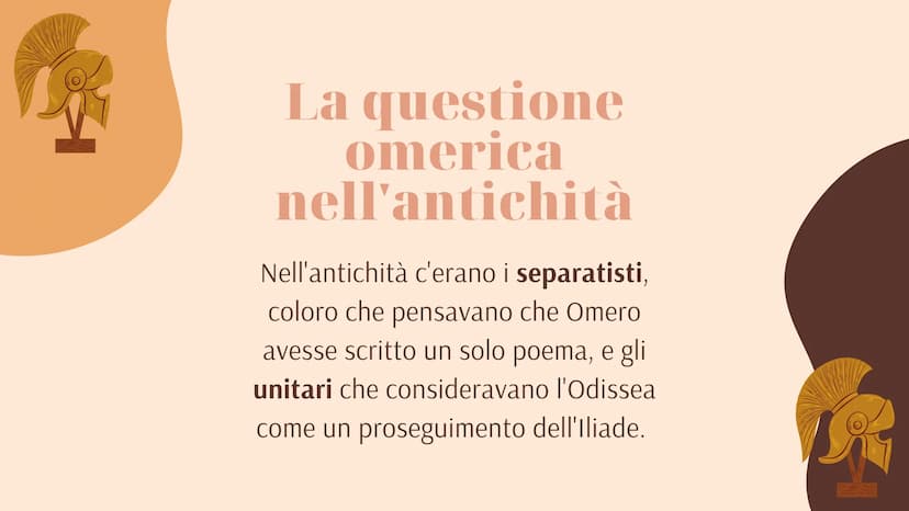 H
17-09-2022
La questione
Omerica
Sofia Coschignano Che cos'è?
Con questione omerica si intende il
dibattito nato intorno agli studiosi,
sul