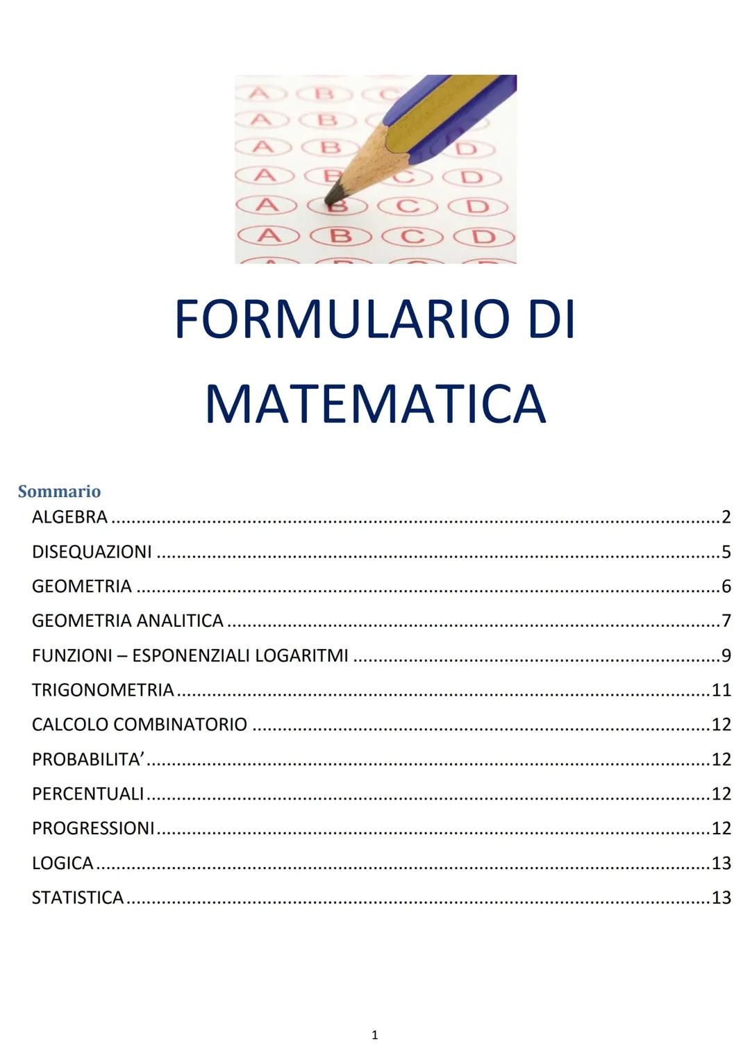 Formulario di mate