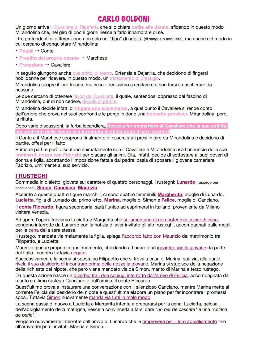 # CARLO GOLDONI

Autore che vive nel '700; Nasce a Venezia e muore a Parigi, a Versailles dove si trasferì, stanco di
alcuni screzi con altr