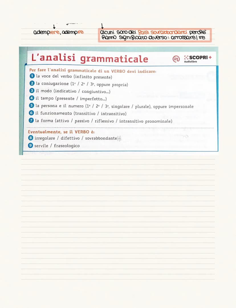 ● VERBI PREDICATIVI E COPULATIVI P. 111
PREDICATIVI Sono dotati di un significato proprio e forniscono un informazione precisa sue
soggetto.