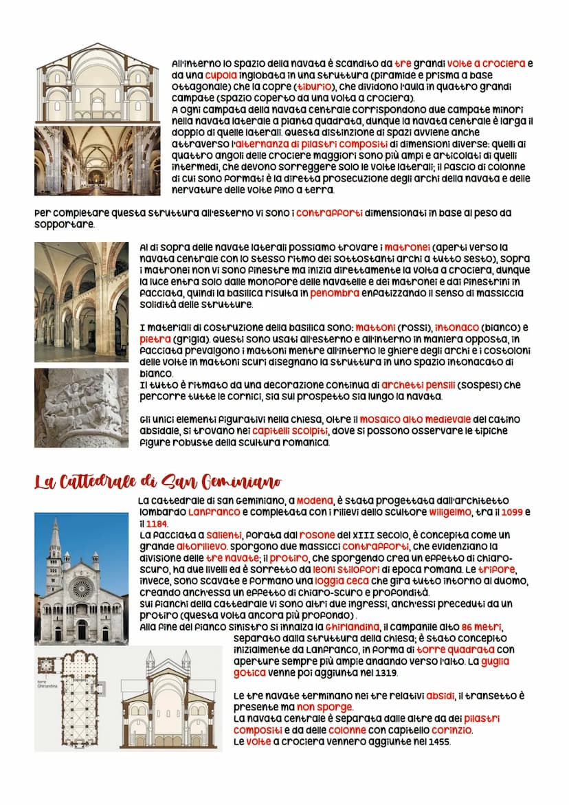 L'arte romanica
A partire dall'anno mille, con il termine delle incursioni di ungari, vichinghi e saraceni e con un generale
aumento delle t