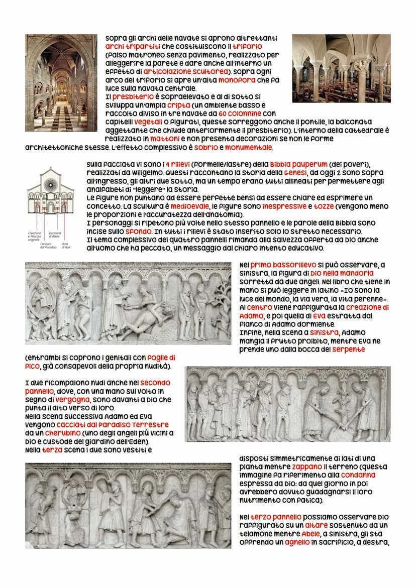 L'arte romanica
A partire dall'anno mille, con il termine delle incursioni di ungari, vichinghi e saraceni e con un generale
aumento delle t