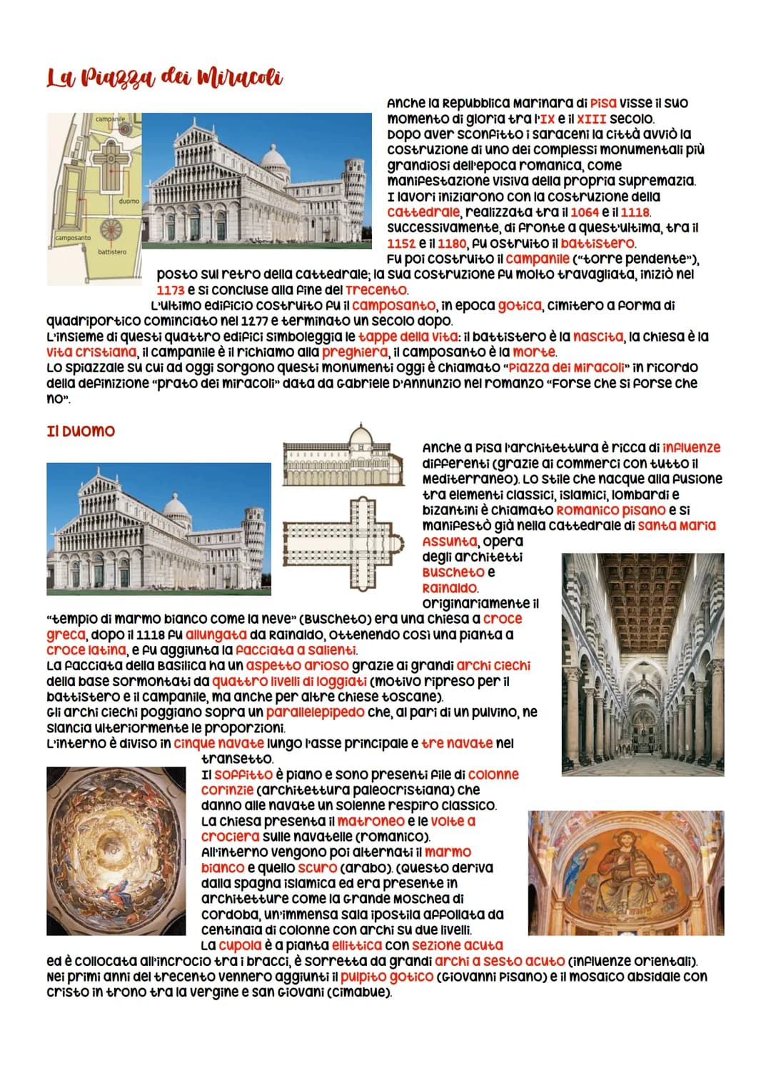 L'arte romanica
A partire dall'anno mille, con il termine delle incursioni di ungari, vichinghi e saraceni e con un generale
aumento delle t