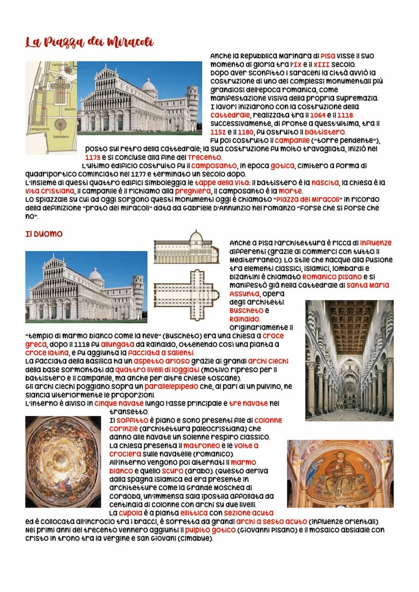 L'arte romanica
A partire dall'anno mille, con il termine delle incursioni di ungari, vichinghi e saraceni e con un generale
aumento delle t