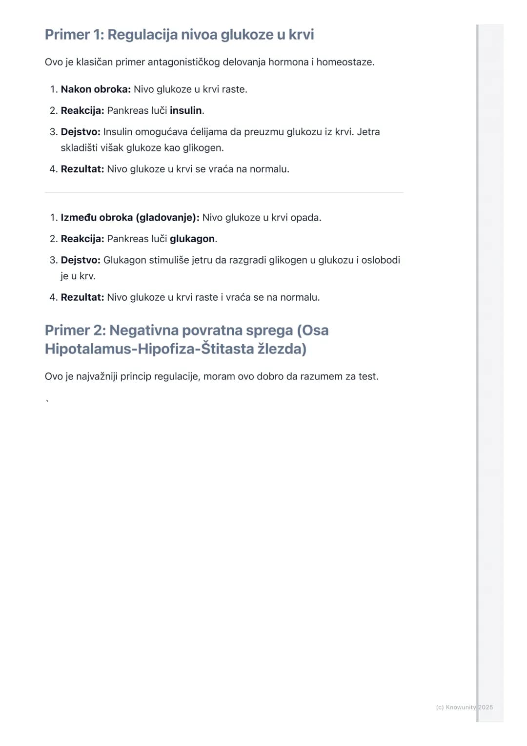 # Endokrini sistem

## Uvod u endokrini sistem

Endokrini sistem je, pored nervnog sistema, ključni regulatorni sistem u našem
telu. Dok ner