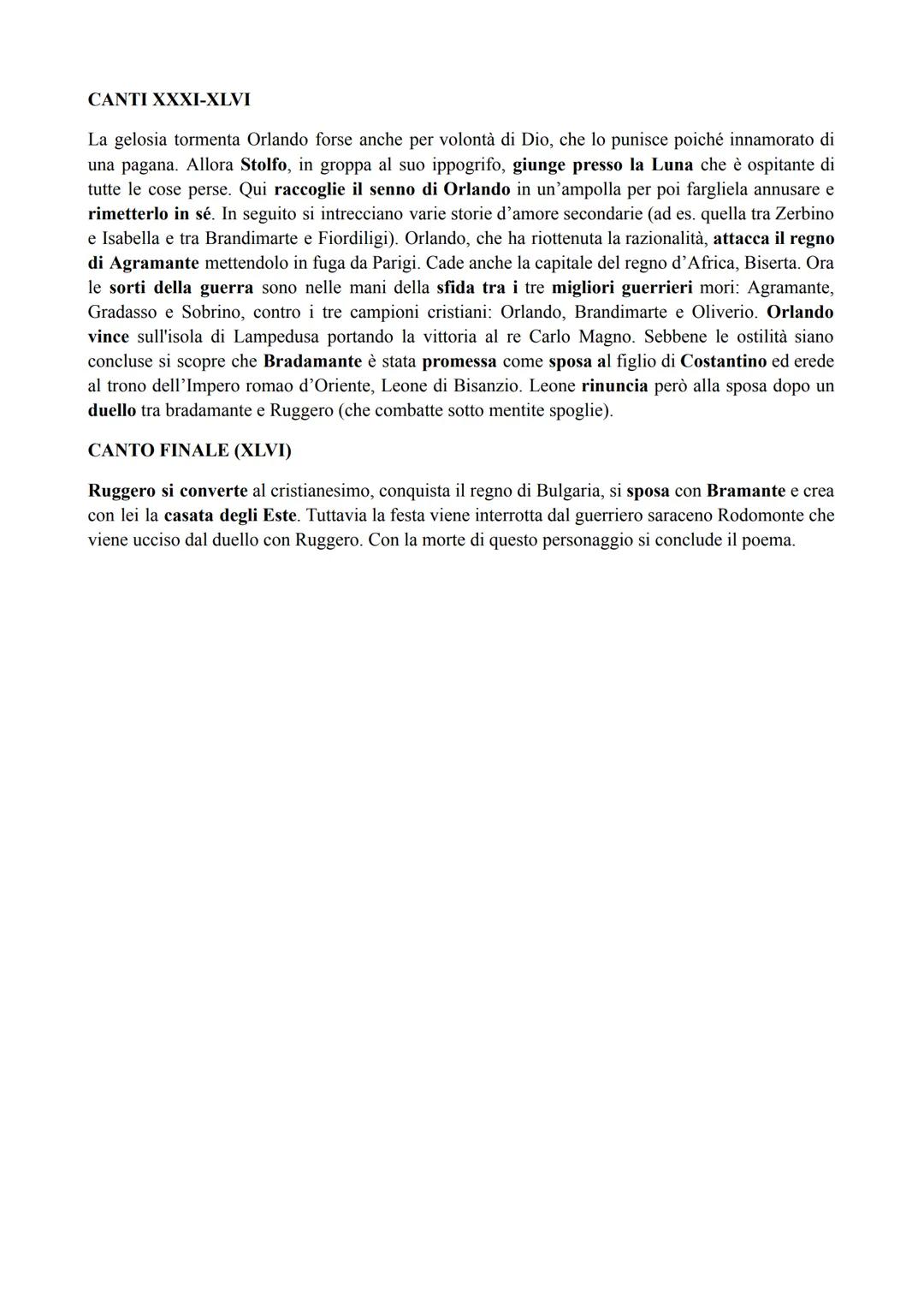 L'ORLANDO FURIOSO
di Ludovico Ariosto
"L'Orlando Furioso" è il grande capolavoro di Ludovico Ariosto. Il lavoro di scrittura dell'opera,
ini