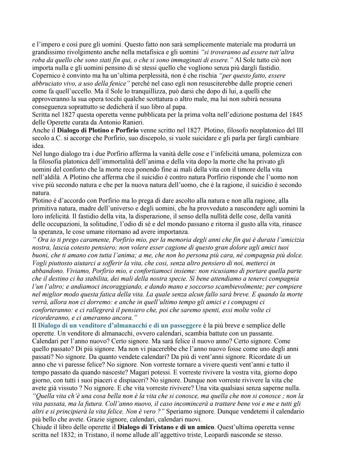 Le Operette Morali sono ventiquattro racconti scritti tra il 1824 e il 1832.

Leopardi scrive le prime venti operette nel 1824, a queste si 