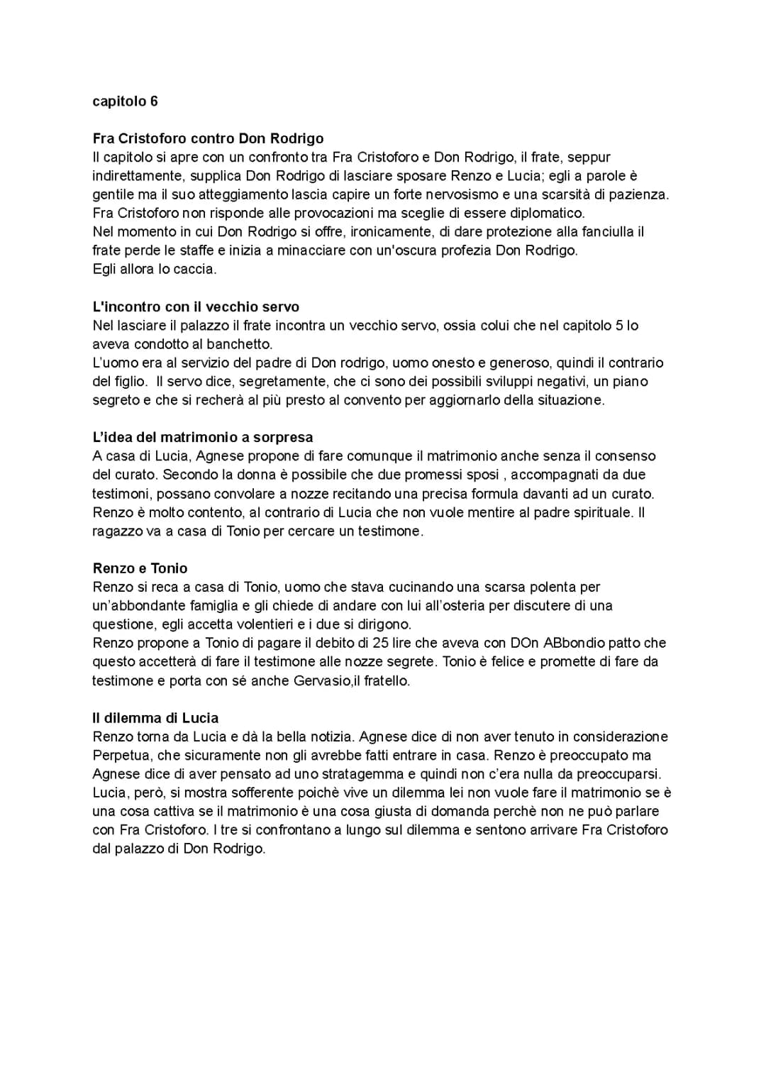 capitolo 6 promessi sposi 