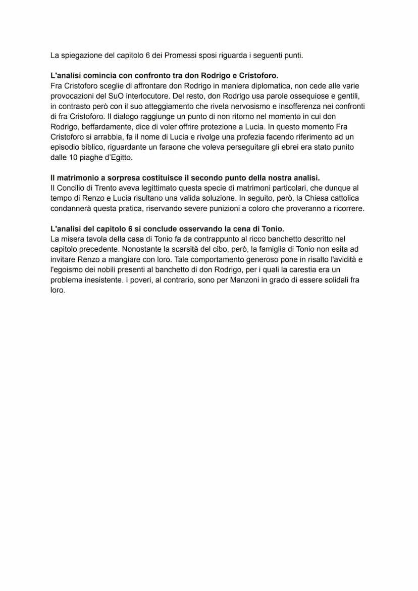 capitolo 6
Fra Cristoforo contro Don Rodrigo
Il capitolo si apre con un confronto tra Fra Cristoforo e Don Rodrigo, il frate, seppur
indiret