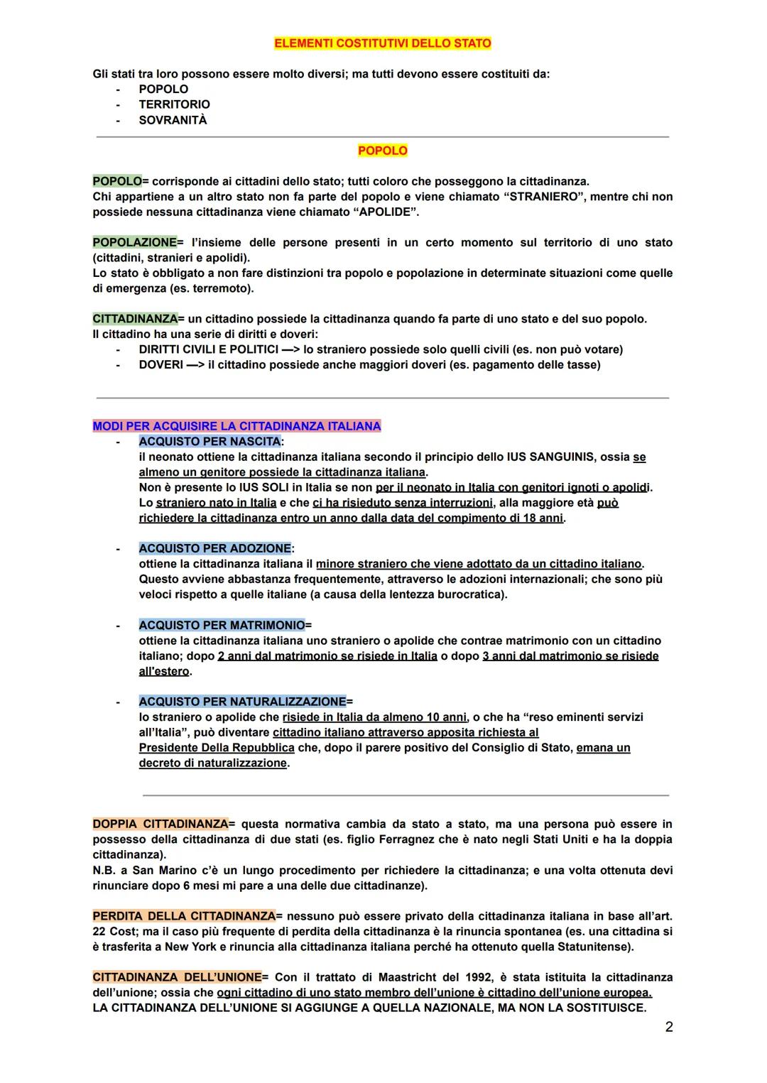LO STATO
Sin dal principio le persone hanno sempre avuto bisogno di associarsi per vivere meglio, ma ogni
società necessita delle norme e re