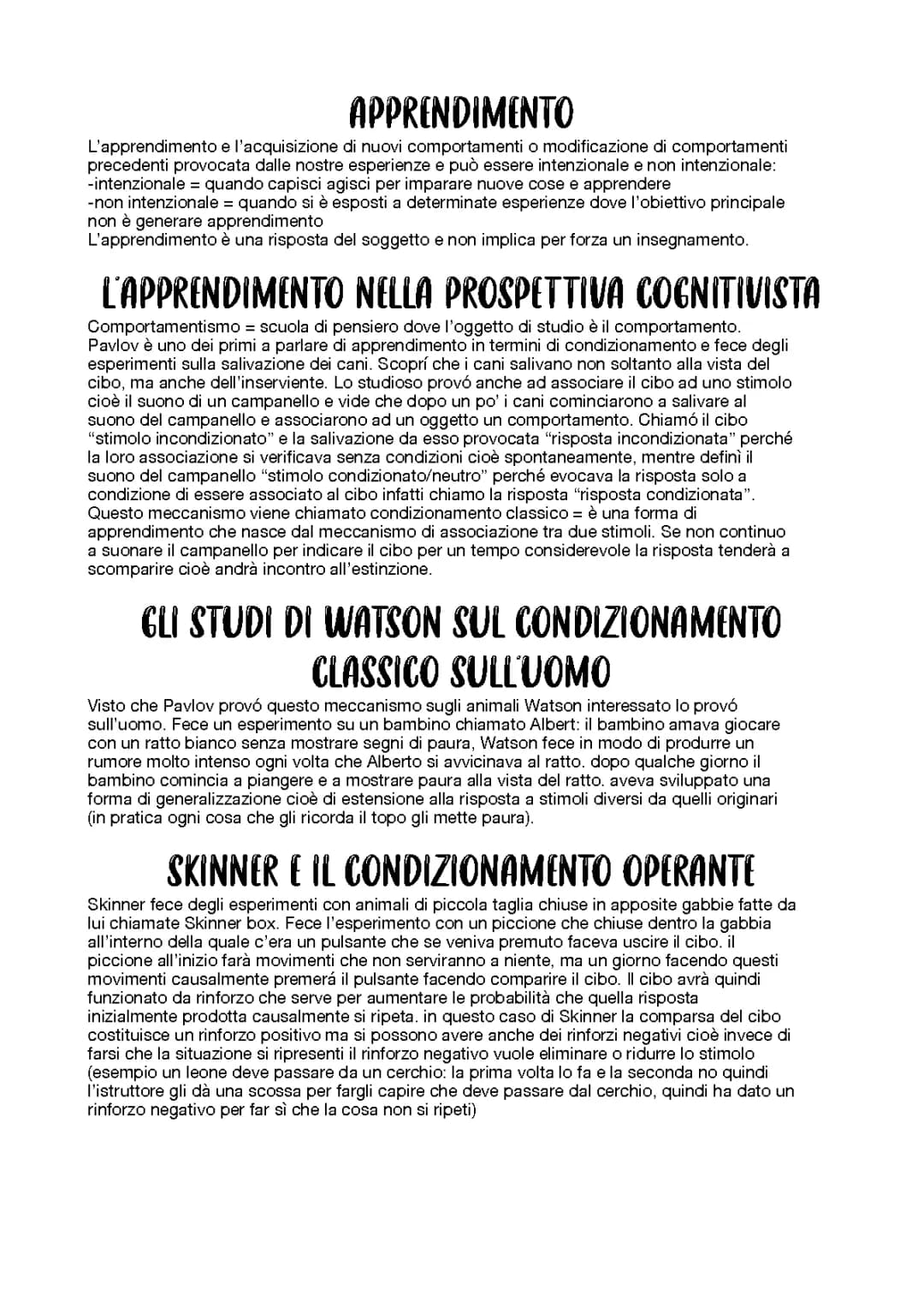 l'apprendimento