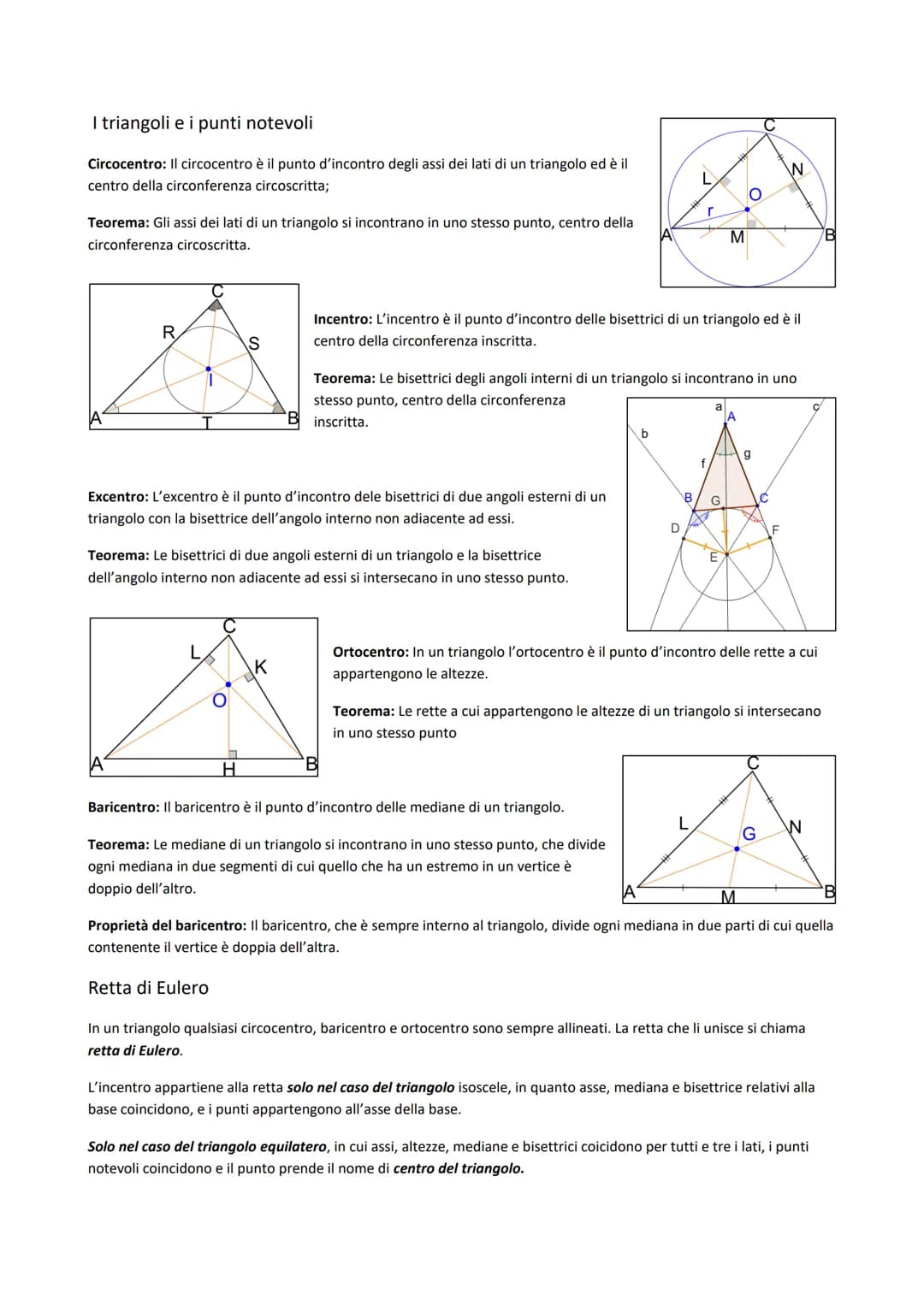 Luoghi geometrici
Il luogo geometrico della proprietà P è l'insieme di tutti e soli i punti del piano che godono di P. P è la proprietà
cara