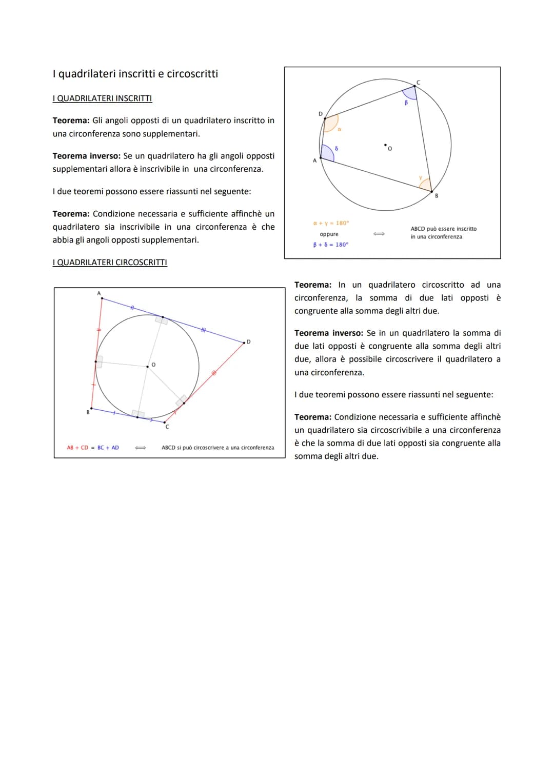 Luoghi geometrici
Il luogo geometrico della proprietà P è l'insieme di tutti e soli i punti del piano che godono di P. P è la proprietà
cara