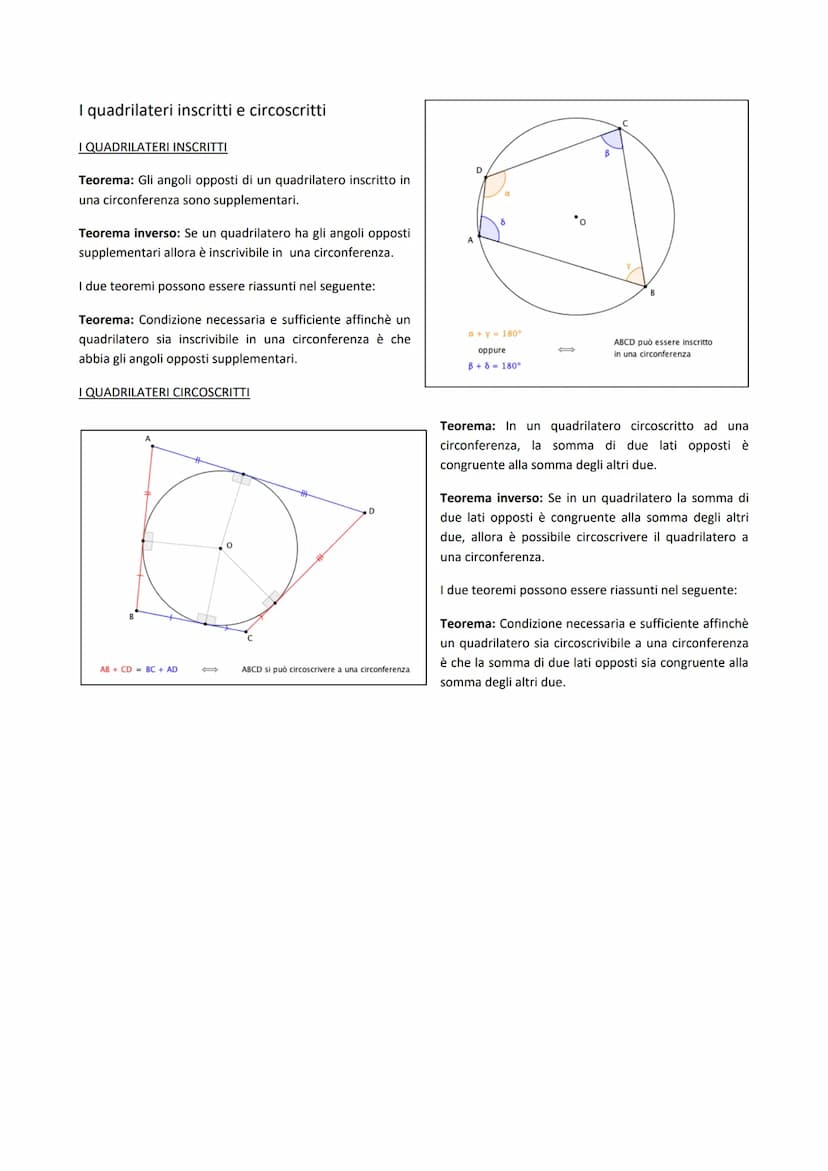 Luoghi geometrici
Il luogo geometrico della proprietà P è l'insieme di tutti e soli i punti del piano che godono di P. P è la proprietà
cara