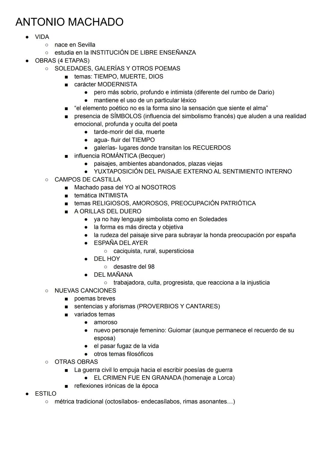 MODERNISMO Y GENERACIÓN DEL 98
MARCO HISTÓRICO
● En España el PACTO DE EL PARDO (1885) presenta la alternancia de los poderes entre
O LIBERA