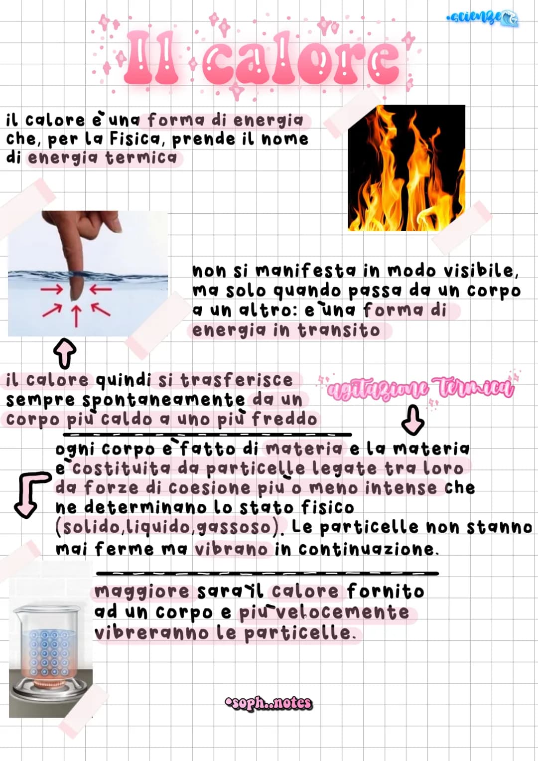 appeain “Il calore
il calore e una forma di energia
che, per la Fisica, prende il nome
di energia termica
OO
non si manifesta in modo visibi