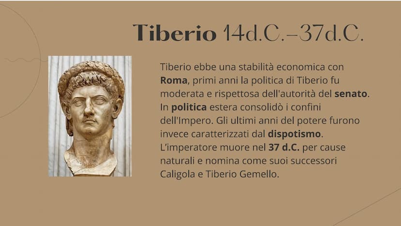 1
1
DINASTIA
GIULIO-CLAUDIA
27 a.C. al 68 d.C
↑ La successione di Augusto
Con dinastia Giulio-Claudia si indica la famiglia alla
quale appar