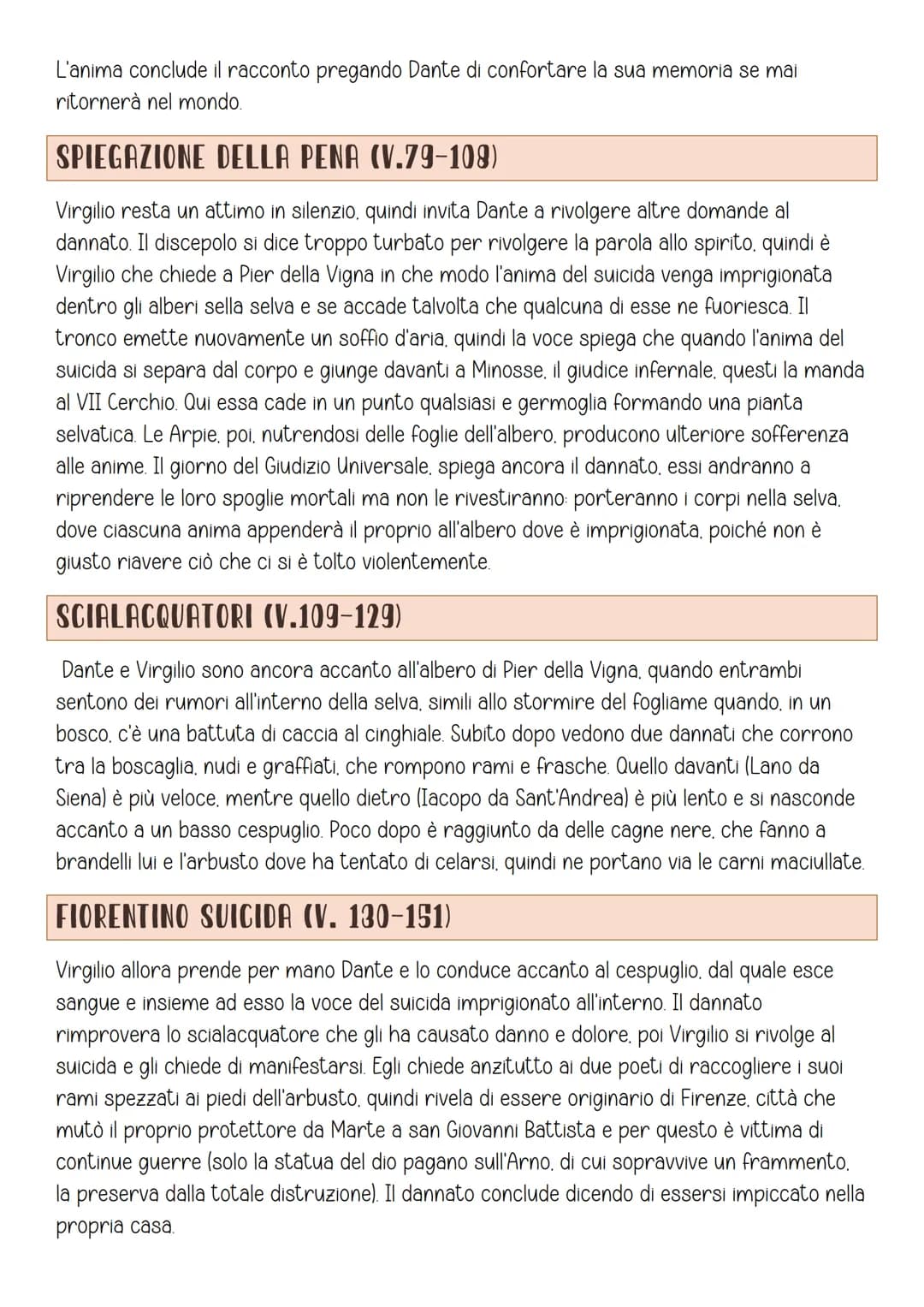 Canto XIII
ARGOMENTO
Ingresso nel II girone del VII Cerchio, nella selva dei suicidi. Descrizione delle Arpie.
Incontro con Pier della Vigna