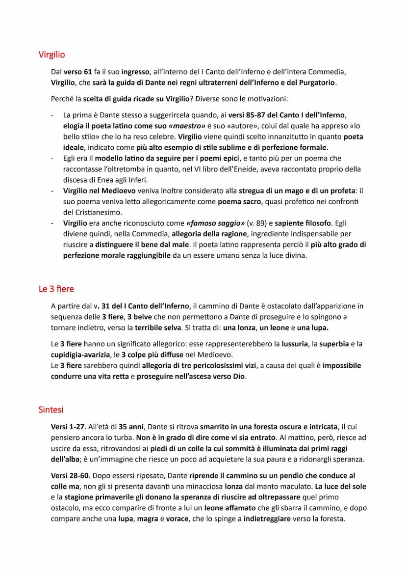 Il canto I dell'Inferno
Il Canto I dell'Inferno di Dante Alighieri ha una doppia funzione: apre la prima cantica della
Commedia, quella di a