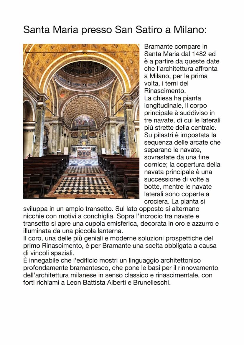 Bramante
Vita e filosofia artistica:
Donato D'Angelo detto
Bramante è nato a Monte
Asdrualdo nel 1444.
Bramante si denota come
architetto, p