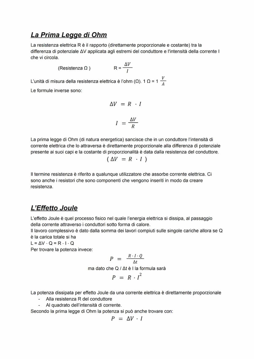 La Corrente Elettrica
La corrente elettrica in un conduttore metallico è un movimento ordinato di elettroni.
Il verso della corrente è conve